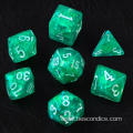 Bescon Dense-Core Polyhedral Dice Set of Mint, Candy Like RPG 7-dice Set